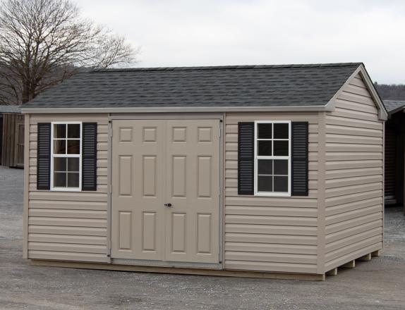 10x14 Peak Storage Shed with Vinyl Siding from Pine Creek Structures