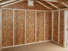 10x12 Madison Series Peak Storage Shed Interior