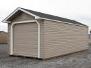 12x20 Peak Style One-Car Garage With Vinyl Siding From Pine Creek Structures