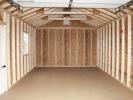 12x20 Peak Style One-Car Garage Interior