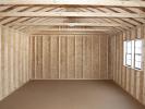 14x24 Peak Garage Portable Building Interior