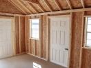 10x14 Cape Cod Style Storage Shed Interior